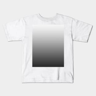 black white gradient background color Kids T-Shirt